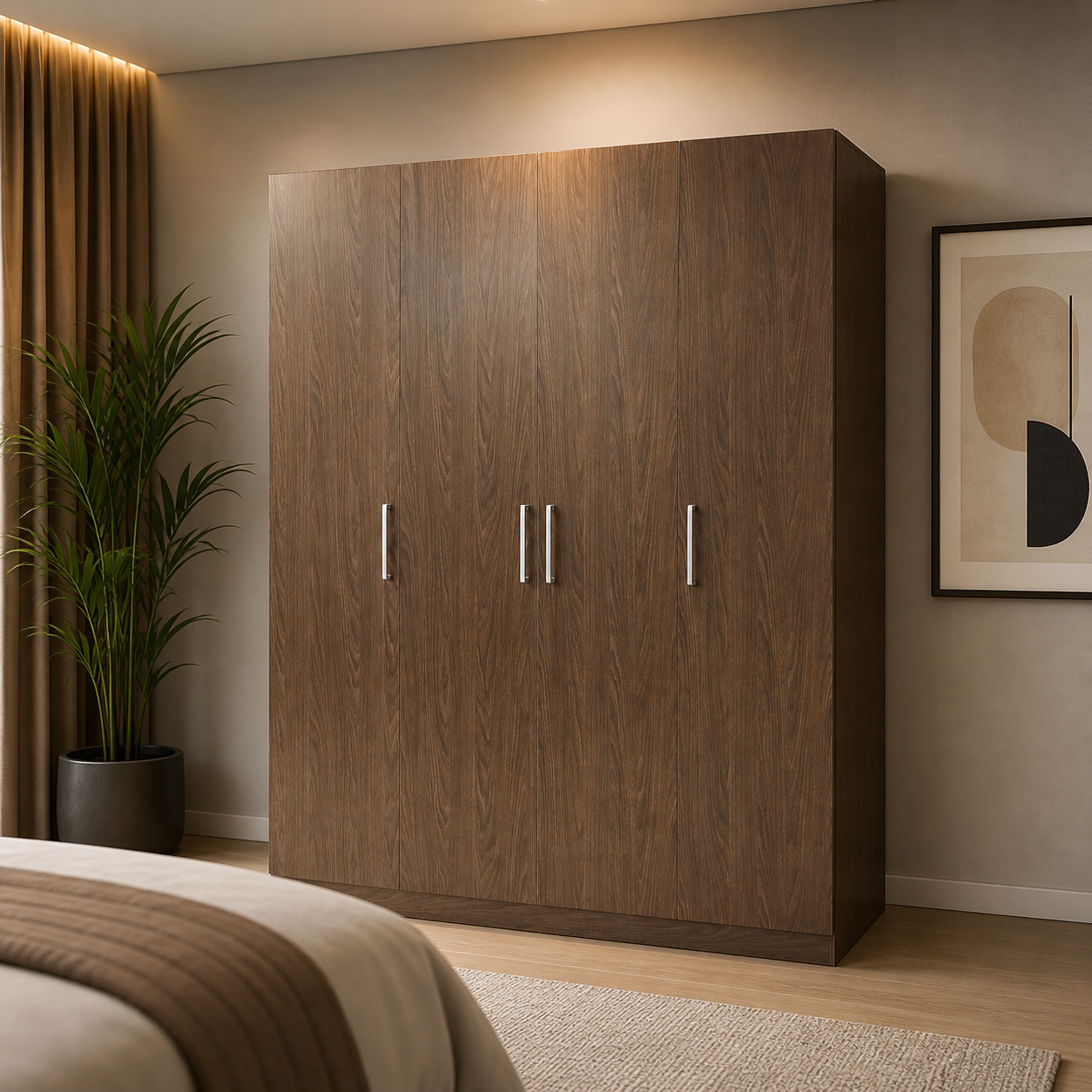 Muddy 4 Door Wardrobe