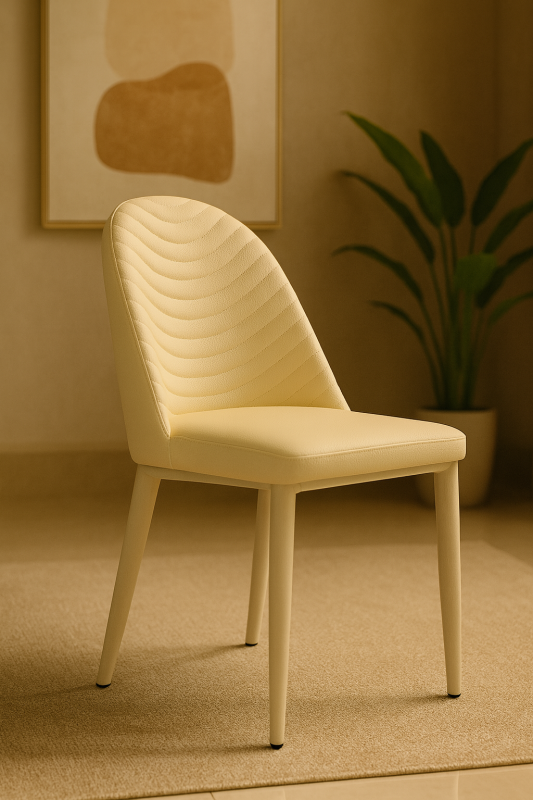 Clayon White Dining Chair