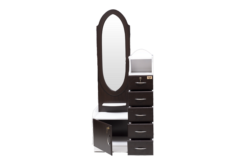 Safrin Dresser with MDF & PU in Dark Chocolate Color