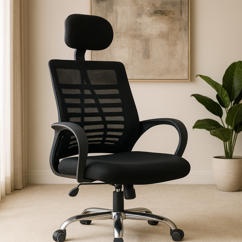 Lloyd Black Revolving Office Chair