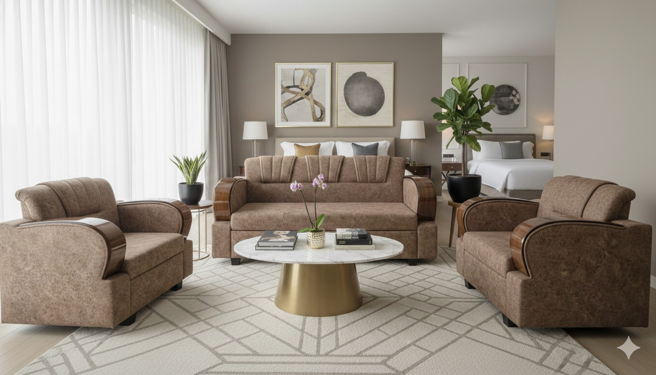 Roster 3+1+1 Sofa Set