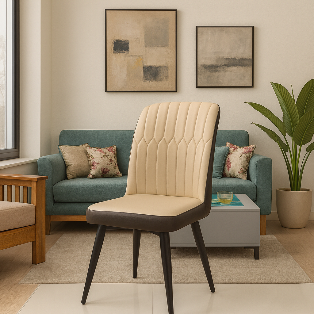 Zepto Cream Dining Chair