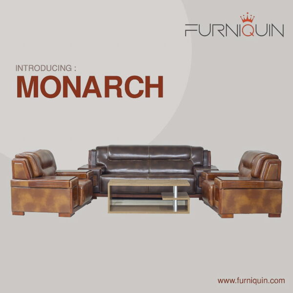 Monarch Leather Sofa Set