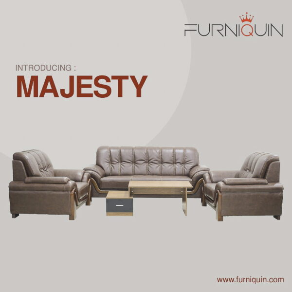 Majesty Leather Sofa Set