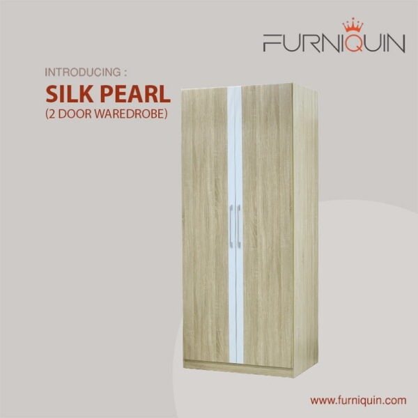 Silk Pearl 2 Door Waredrobe